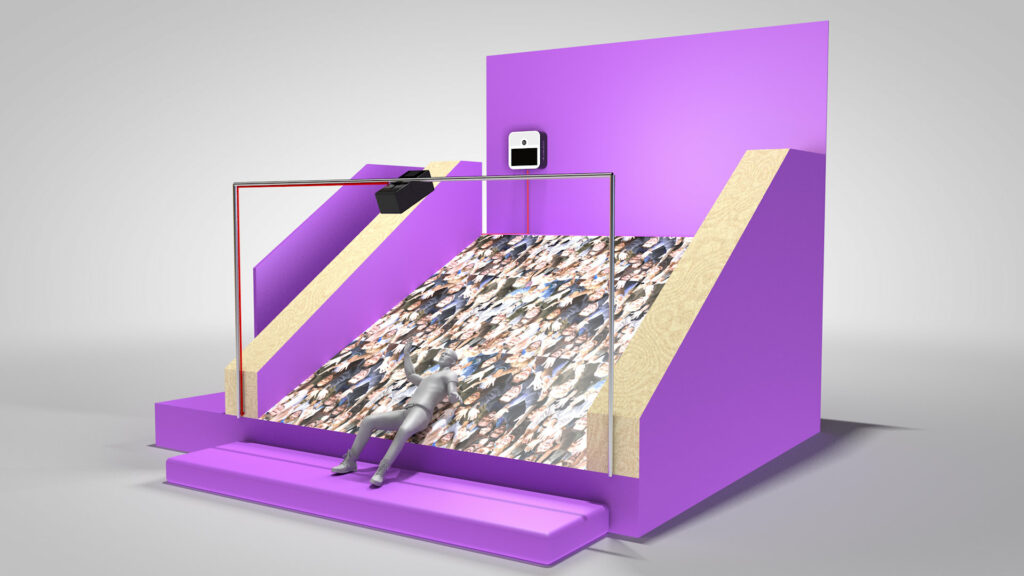 3d preview of a photobooth activation for Proximus